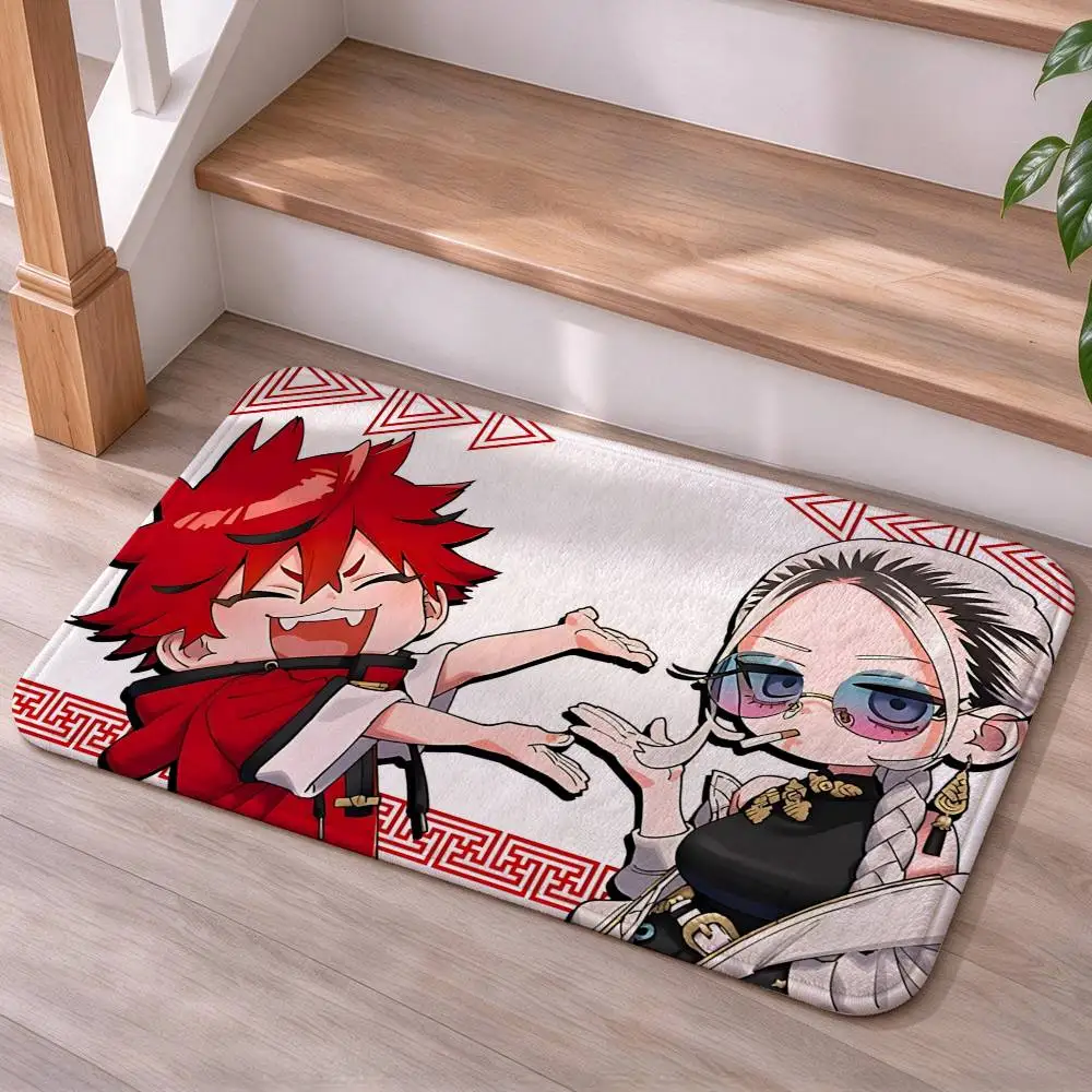 Manga G-Gokurakugai Official Art Home Decor Short Plush Floor Mat, Non-Slip & Easy to Clean for Multi Doorways