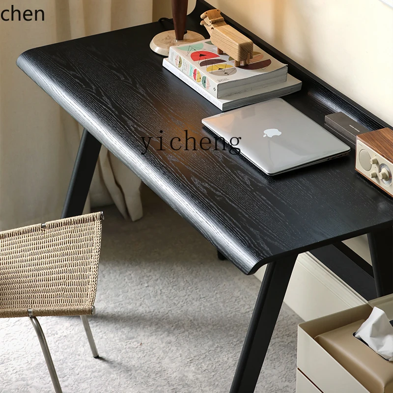 ZML Nordic expression retro style desk desk solid wood multi-layer board art style type