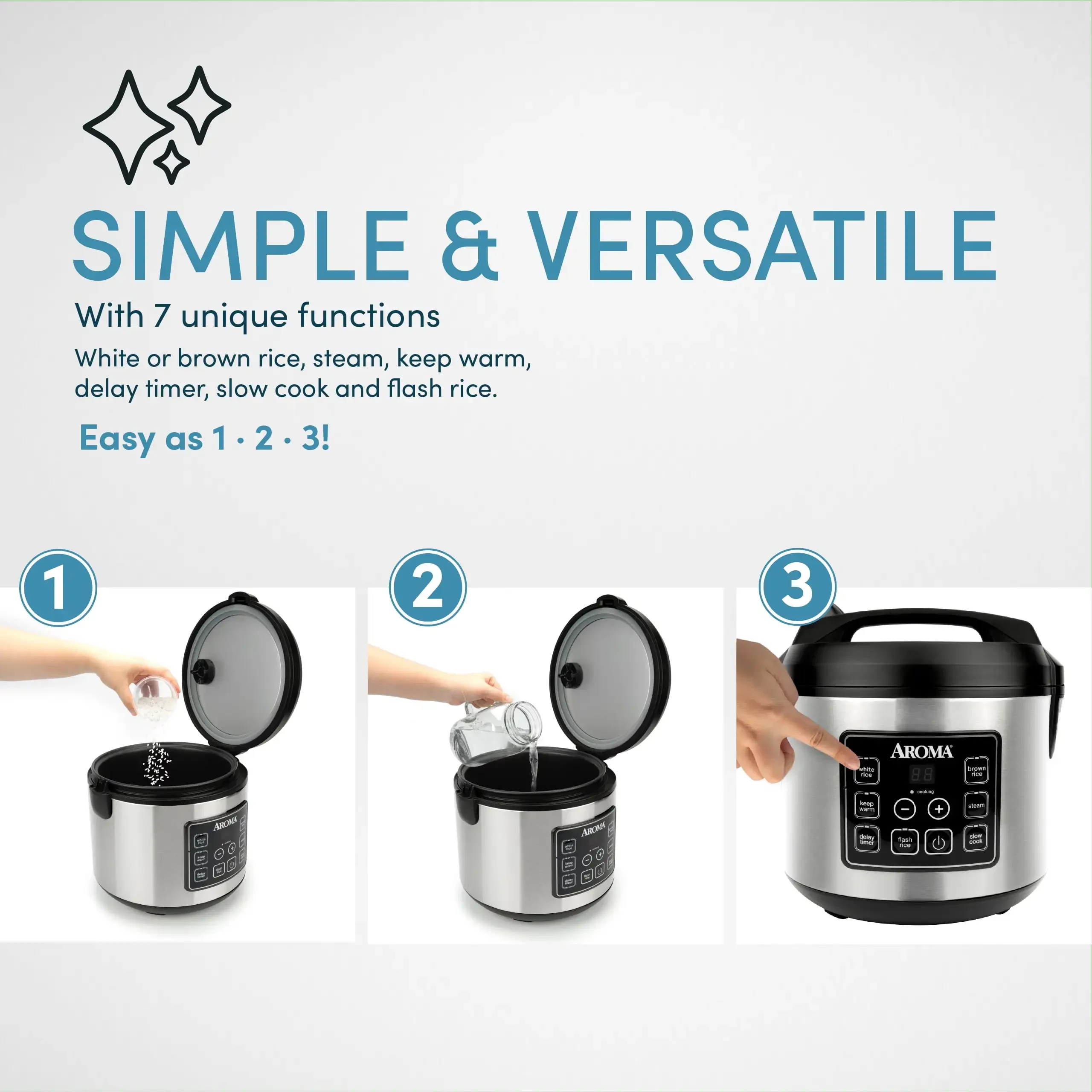 Cuiseur et multi-cuiseur programmable Rice & Mars, 20 tasses, États-Unis, Nouveau