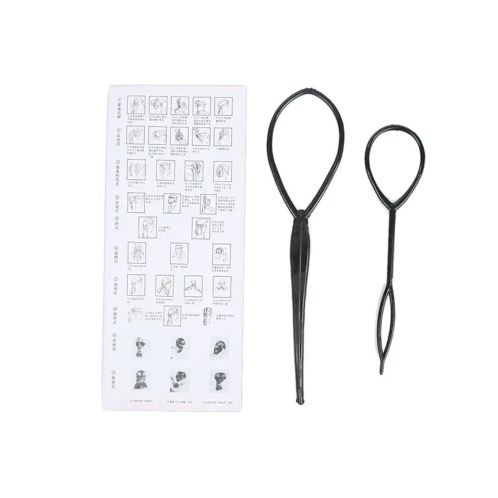 

Home Use Loop Tail Clip Ponytail Creator Hairstyle Tool Pull Needle Crochet Braids Hair Styling Maker For Ponytail Pigtails