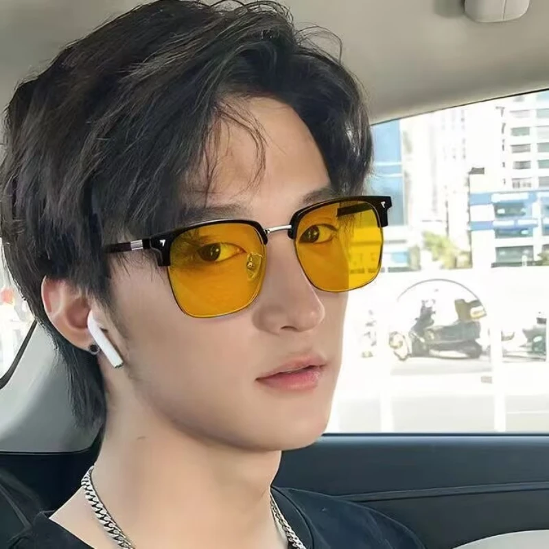 Driver Specific Night Vision Myopia Glasses Dual Use Day and Night Anti High Beam Headlights for Night Enhancement Unisex