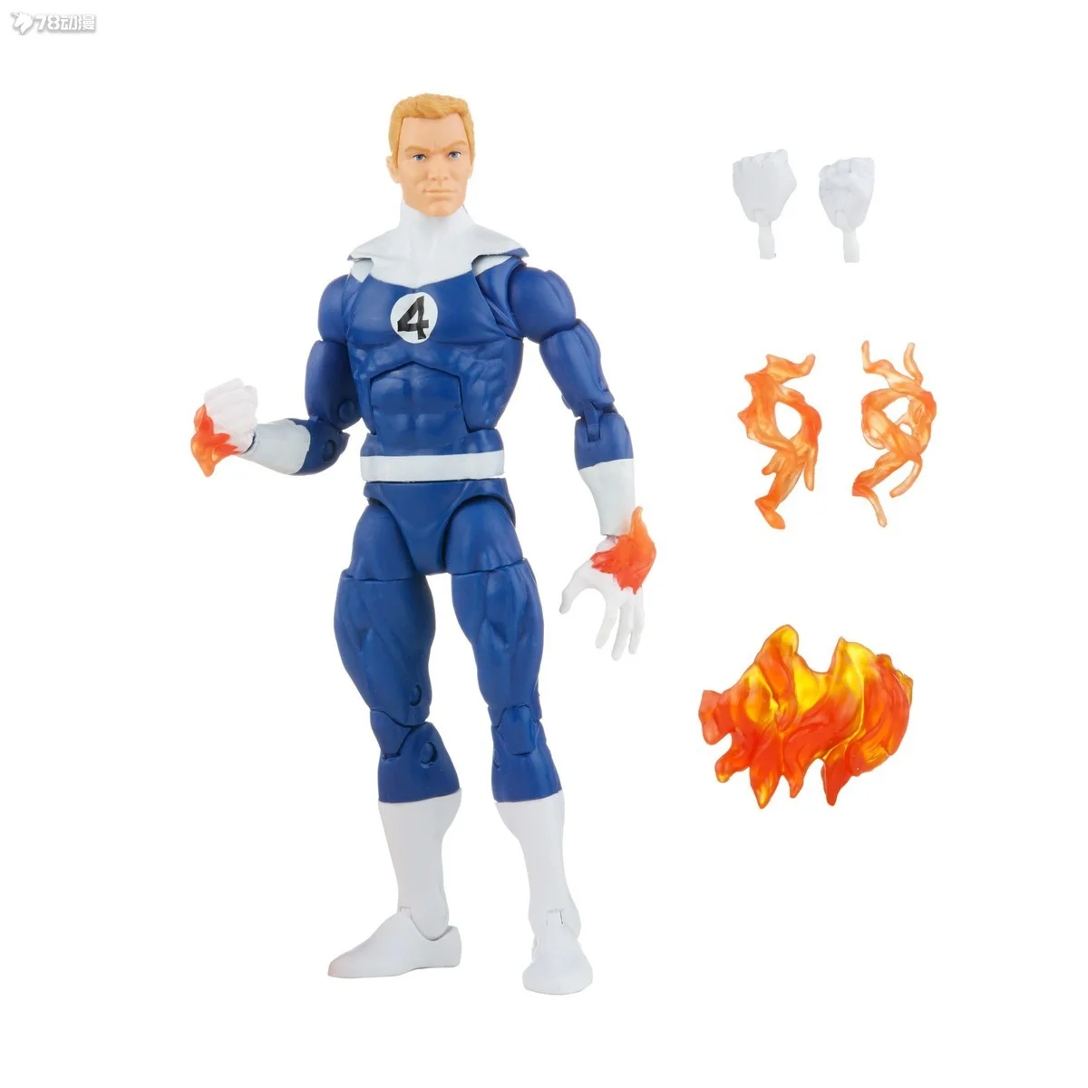 Original Marvel Legends Fantastic Four Retro Wave Human Torch Invisible Woman Action Figure Toy Gifts For Kids