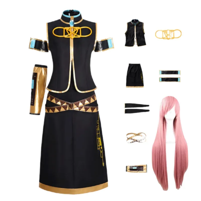 アニメボーカロイド巡音ルカコスプレウィッグ衣装