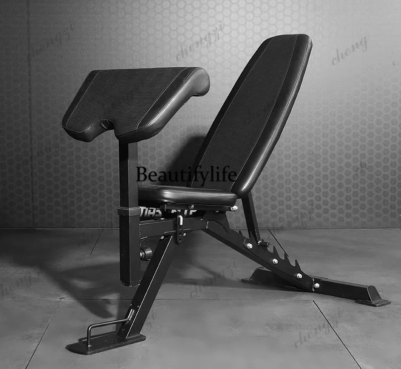 Multifunctional dumbbell stool, commercial bench press bird bench, back-reclining board, personal training stool