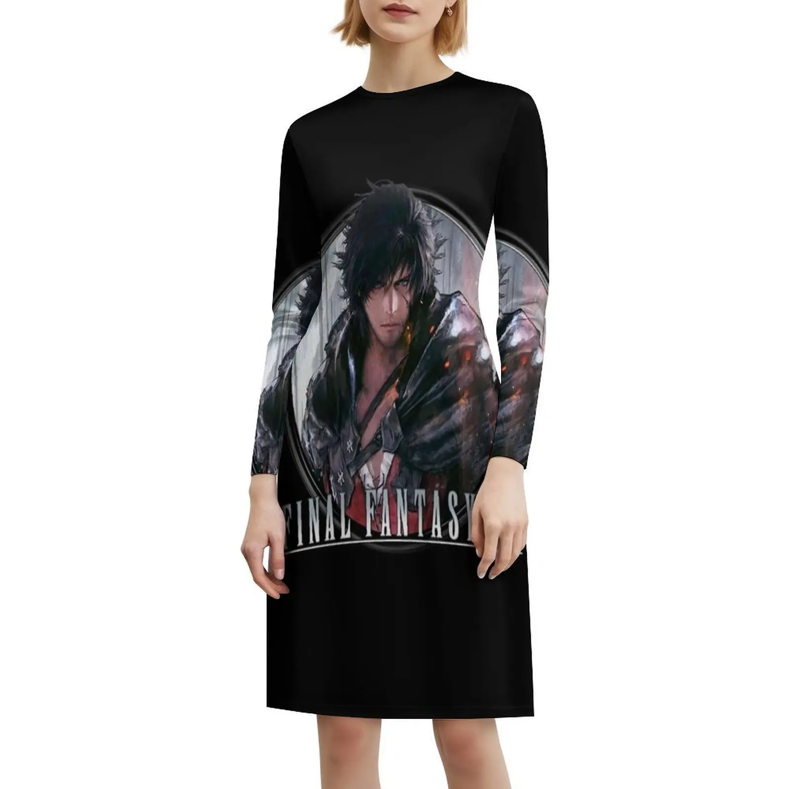 فستان فاينل فانتسي Xvi الكلاسيكي البوهيمي بأكمام منتفخة أو خيارات بدون أكمام للنساء فستان Final Fantasy Xvi Manga Final