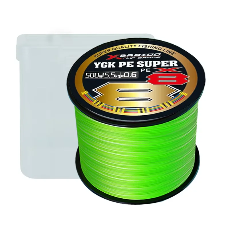 

8 Strands Green Braided Fishing Line 500m Highly Durable and High Quality Fishing Line