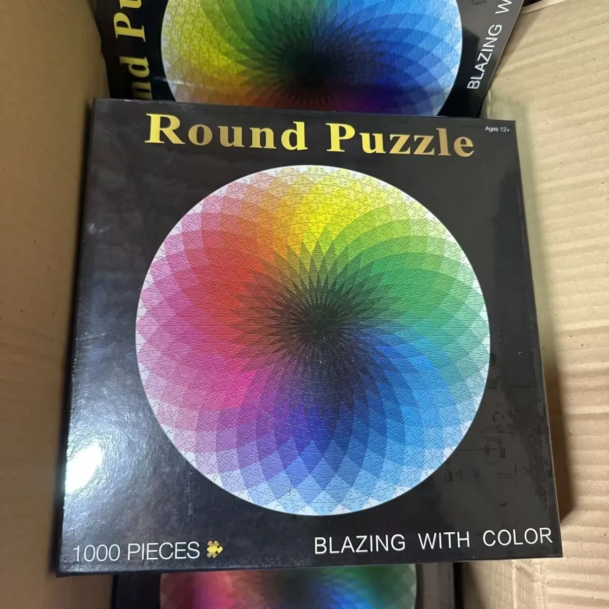 1000-piece puzzle gift, stress-relieving and educational puzzle toy, high-difficulty thousand-color rainbow gradient