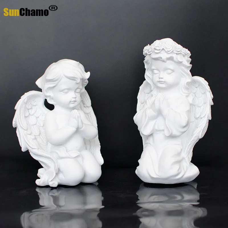 European-style Cute Blessing Prayer Angel Decoration Character Sculpture Wine Cabinet Bookshelf Desktop Small Decoration