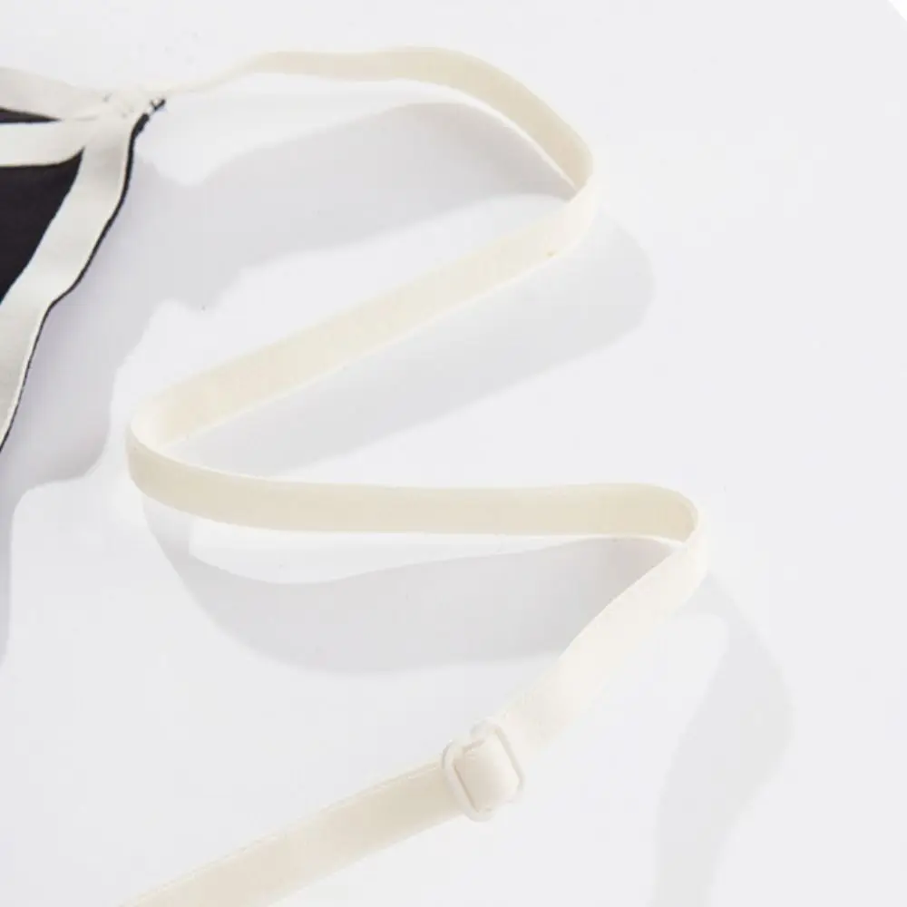 Thin Belt Stripe Triangle Cup Bra Anti-sagging Patchwork Push Up Bra Women Lingerie Underwear Deep V Bra Daily