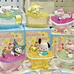 Sanrio Character Bath Series figure Kuromi Melody Trendy Collection Model Ornaments Dolls Gifts Girls Collection Toys