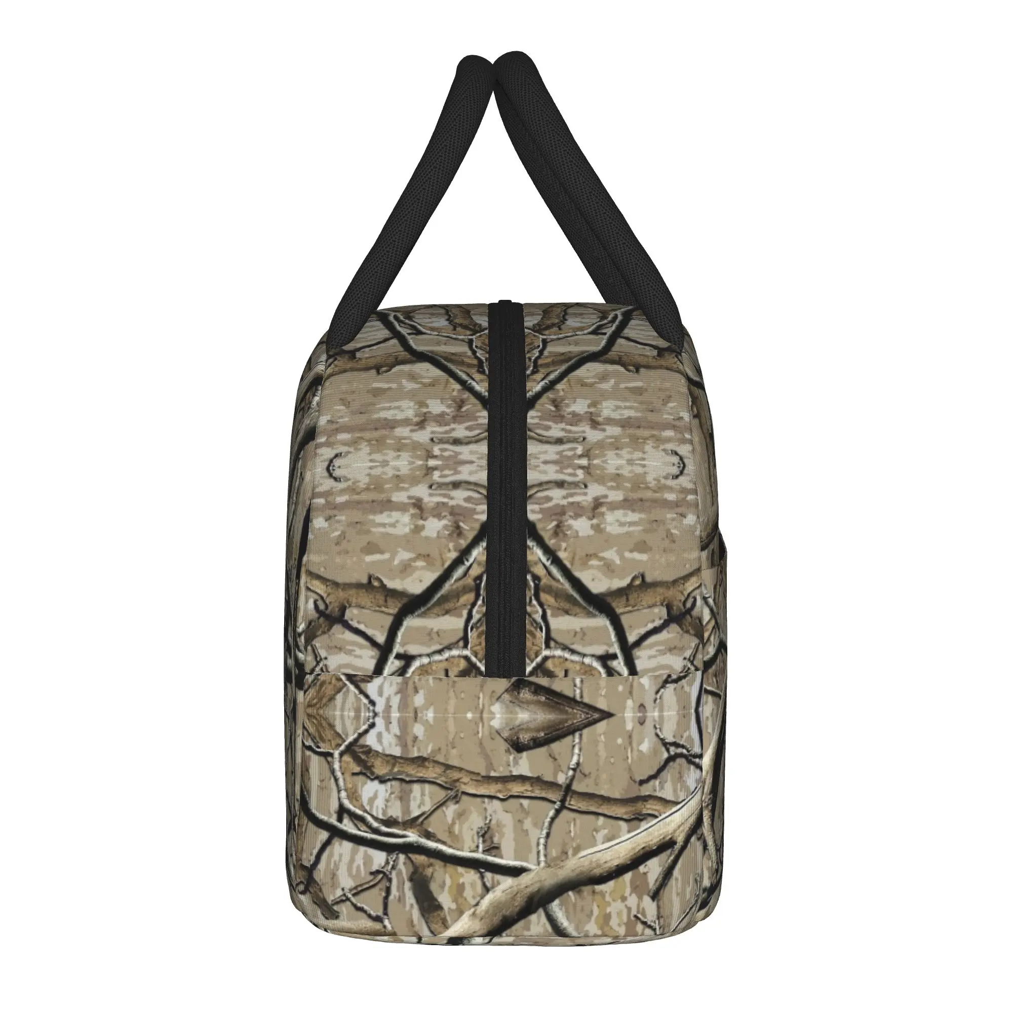 Freemason Square Compass Hunting Camouflage Insulated Lunch Bags Leakproof  Reusable Thermal Bag Tote Lunch Box Food Handbags