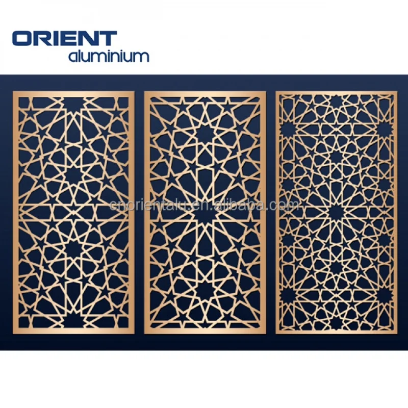 Custom.2026 تاجر الجملة قطع الليزر انزلاق فاصل عازل للصوت SalonOutdoor فناء تعريشة التقسيم تقسيم شاشة الحائط P #2