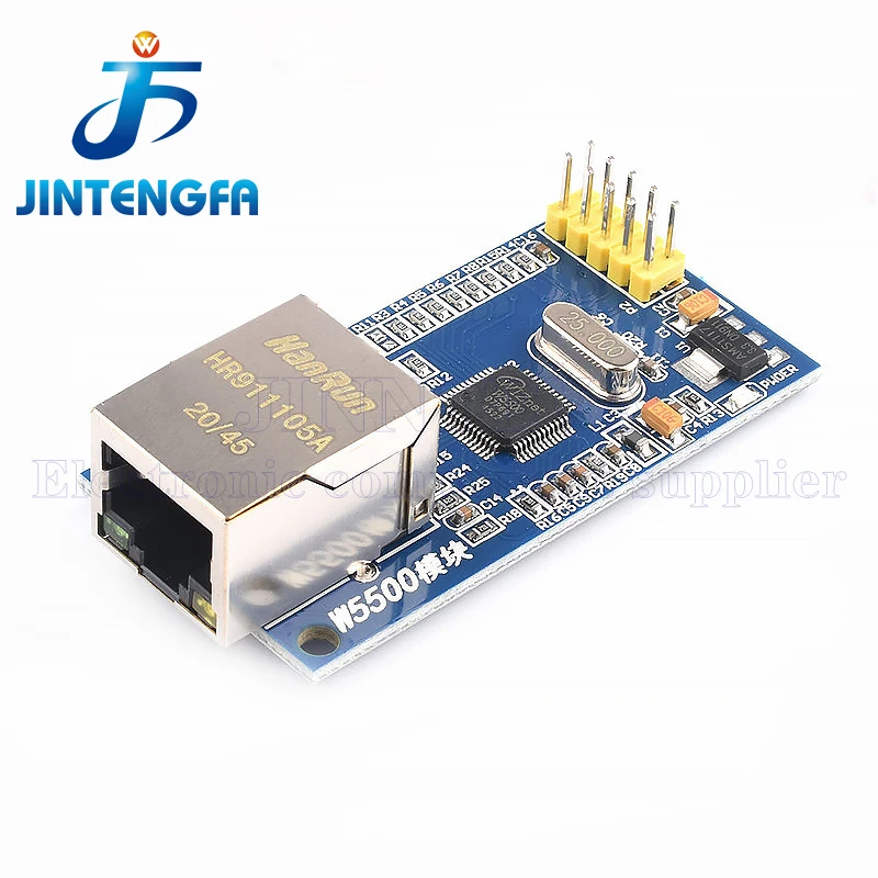 W5500 Ethernet Shield LAN Network Module Support TCP/IP 51/ STM32 Microcontroller Program With 32k Bytes SPI 3.3V/5V Over W5100