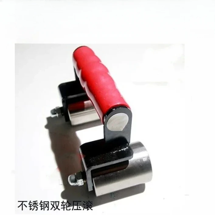 

PVC plastic floor construction tools two-wheel double-wheel pressure roller double-wheel electroplating press roller