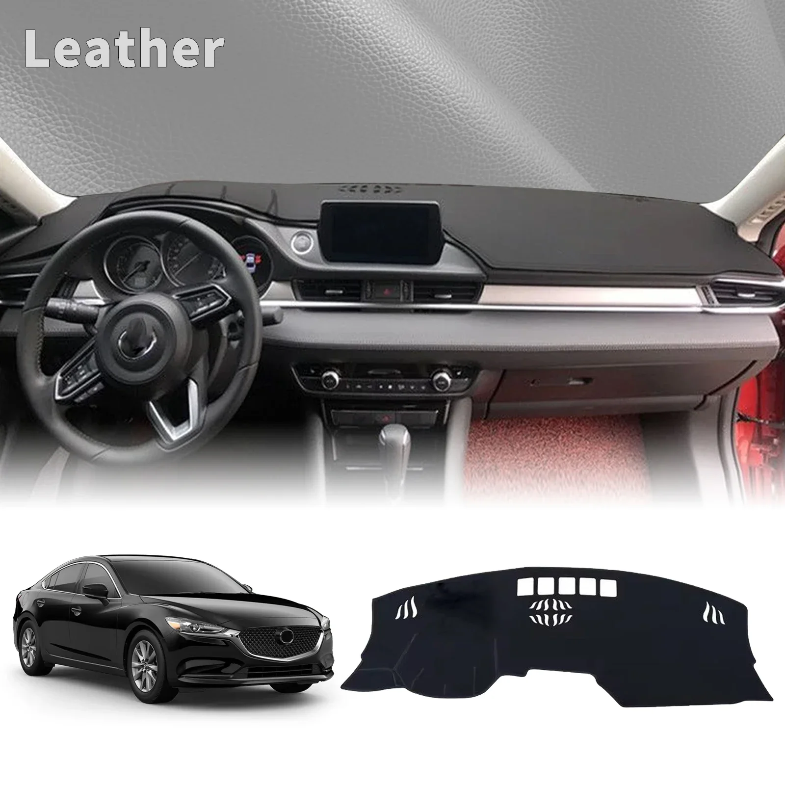 

Для Mazda 6 GJ GL Mazda6 Atenza 2018-2023: Коврик-накладка на приборную панель, защитный коврик от солнца, аксессуары для автомобиля