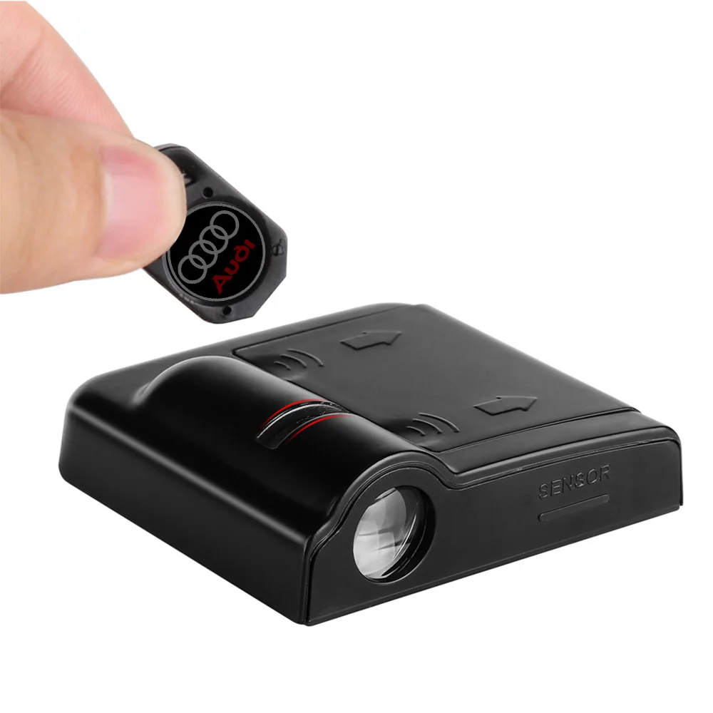 2PCS Car Door HD Wireless Welcome Lights For Audi A4 B7 A6 C7 B9 B6 A5 B8 C6 4F A5 A3 A1 Sline 8P A7 A8 S3 S4 8L Q6 Q4 B5 B3 B4 view 4