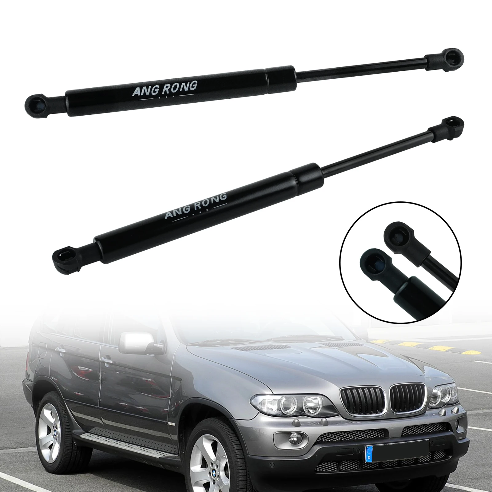 Front Bonnet Hood Gas Struts Support Holder For BMW X5 E53 2000-2006 51238402551