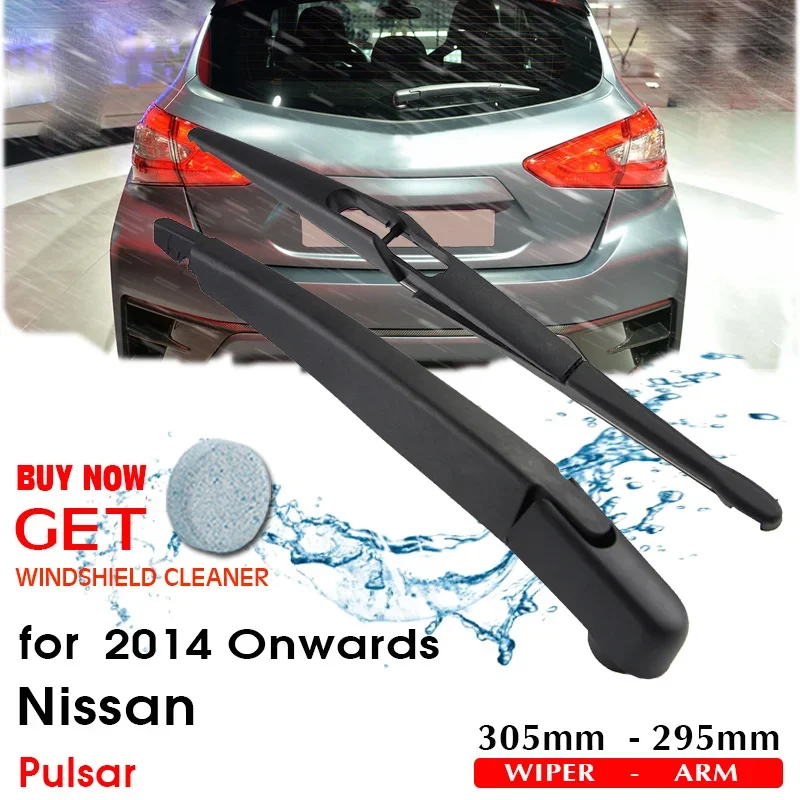 

Car Rear Wiper Blades Back Windscreen Wiper Arm For Nissan Pulsar Hatchback (2014-) 305mm,Windshield Auto Styling