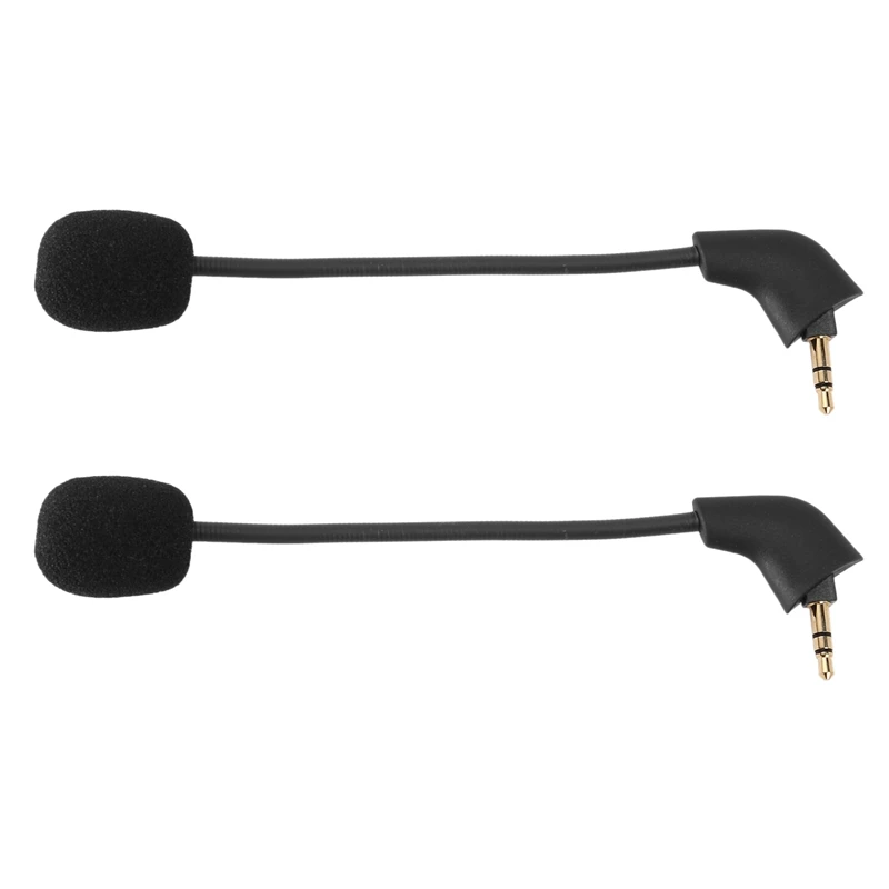 2X Replacement Gaming Mic For KINGSTON Hyperx Cloud II /Cloud Core Computer Gaming Headset