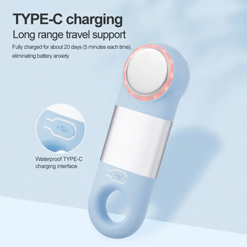 ยอดนิยมแบบชาร์จมือถือไฟฟ้า Facial Deep Cleanser เครื่องนวดซิลิโคนกันน้ําแปรง