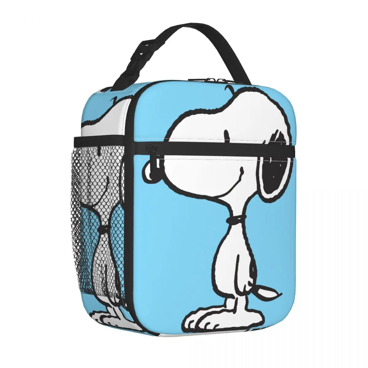 Custom Snoopys Dog Portable Lunch Box Women multifunzione Thermal Cooler Food Insulated Lunch Bag Office Work