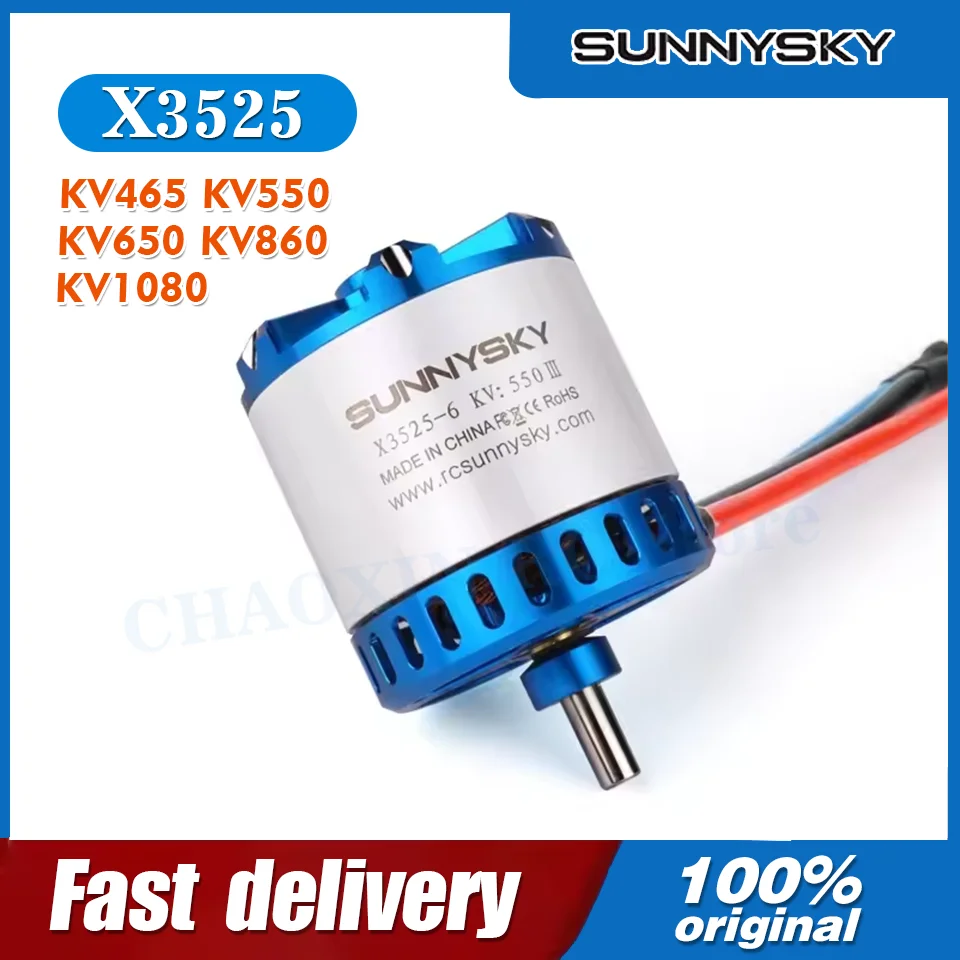 SUNNYSKY X3525 III KV465 KV550 KV650 KV860 KV1080 Brushless Motor for 50E 3D 3A Airplane Fixed Wing RC