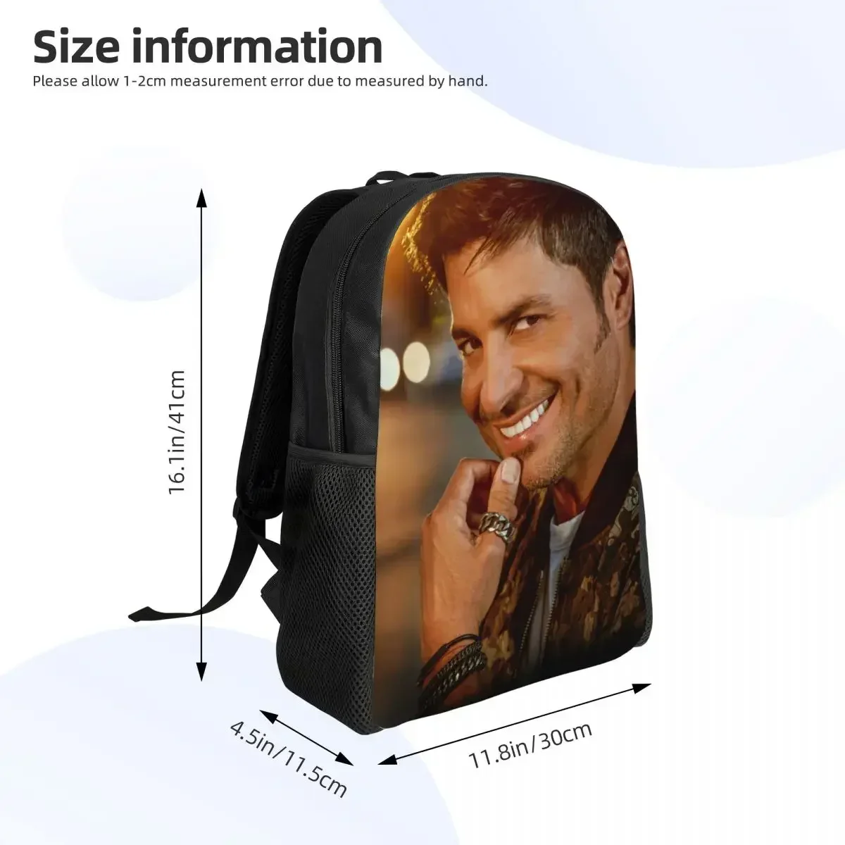 Personalized Bopakal Chayanne Backpacks Women Men Fashion Bookbag for College School Bags