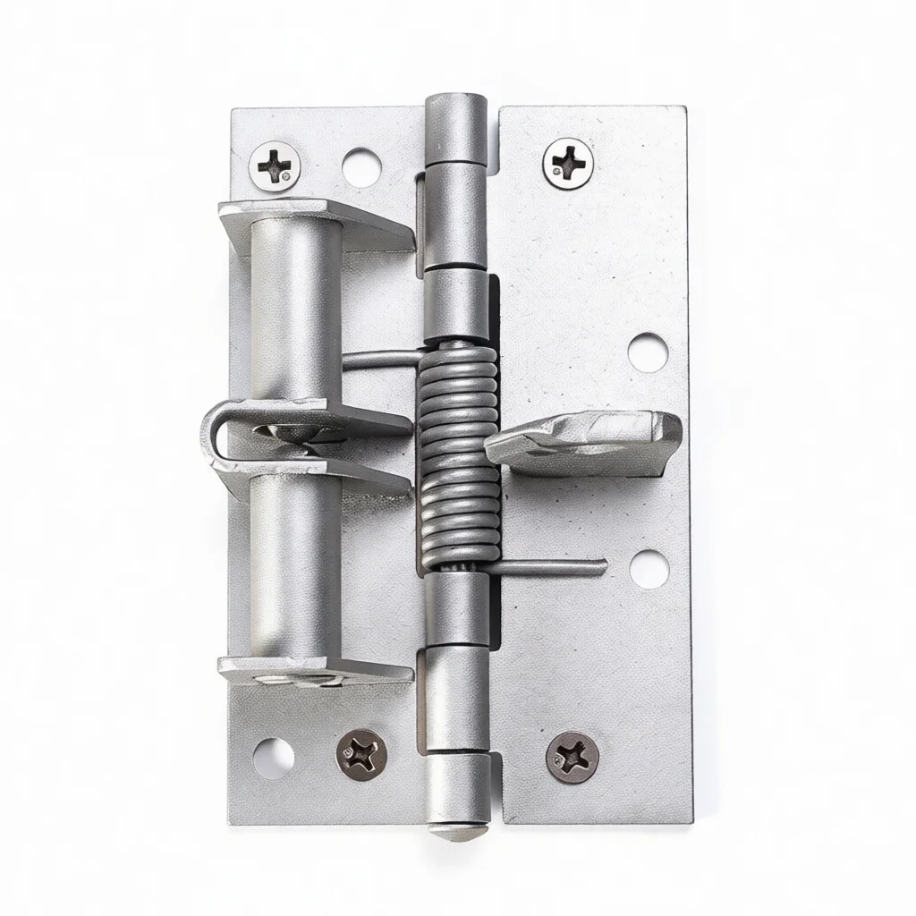 Reliable 4 Inch Automatic Door Closer Hinge Buffer Spring Invisible Positioning Hardware For Wood Doors Modern Style