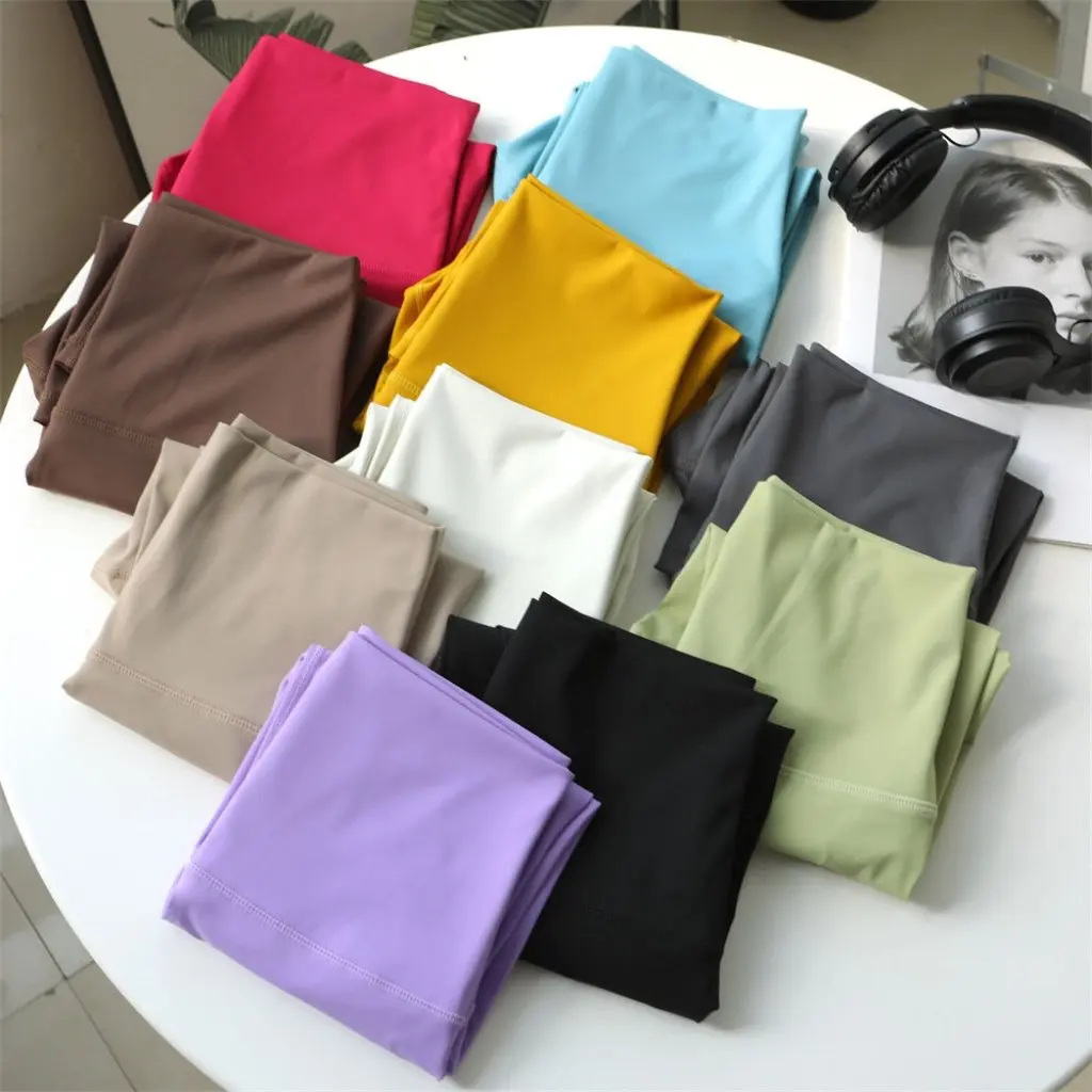 

Naked High Waist Five-Point Yoga Pants for Women Summer Thin Base Shark Pants Tucking Hip Barbie Style Riding Pants
