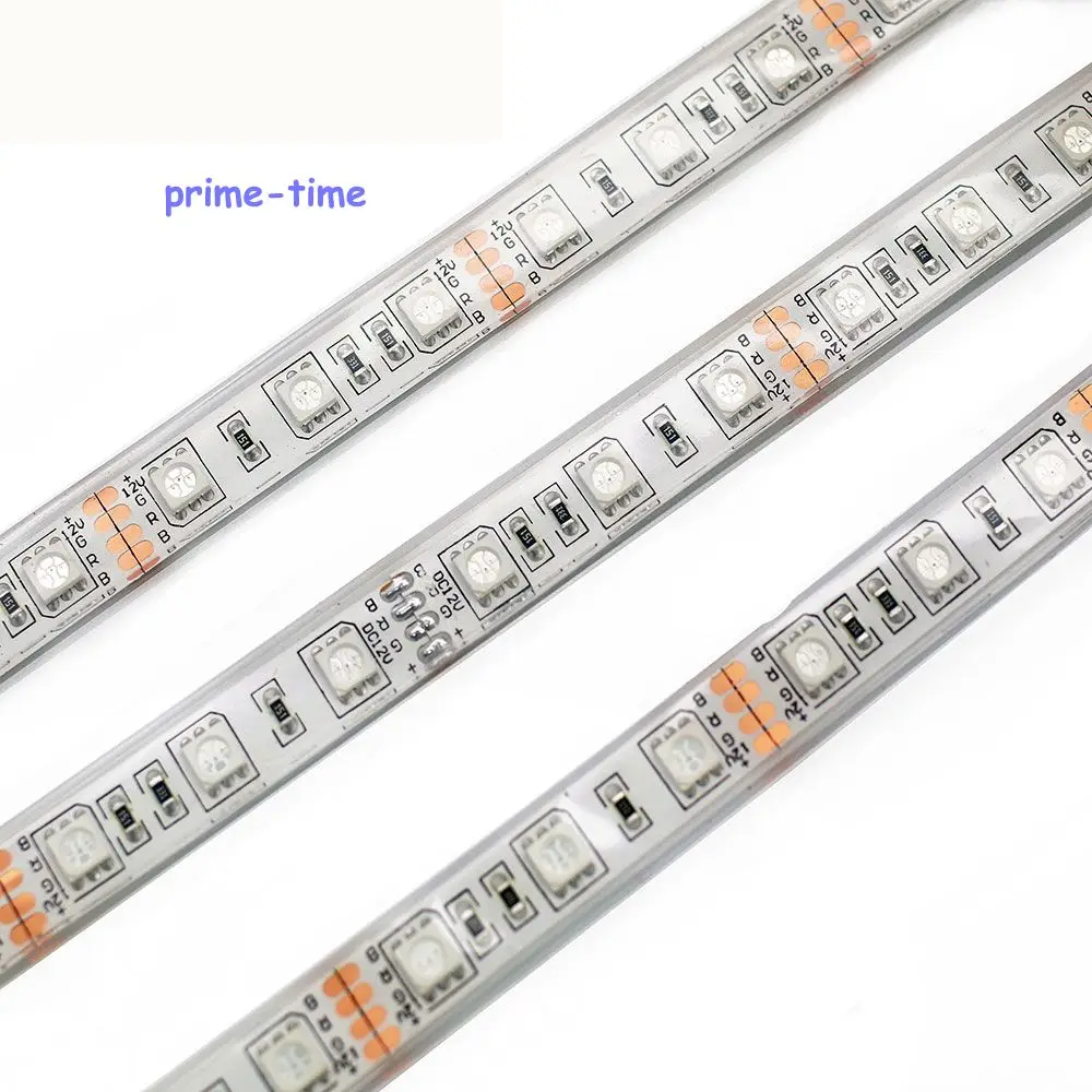 IP68 Waterproof 5050 LED Strip DC12V 60Leds/M 5M Flexible Tape,White Warm White RGB,Underwater Use For Swimming Pool Fish Tank