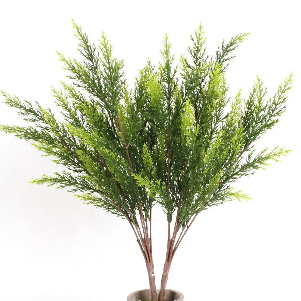 Artificial Pine Needle Branch Christmas Pine Needle Branches Christmas Tree Ornament Fake Plants Pine Needle Home Table Decor