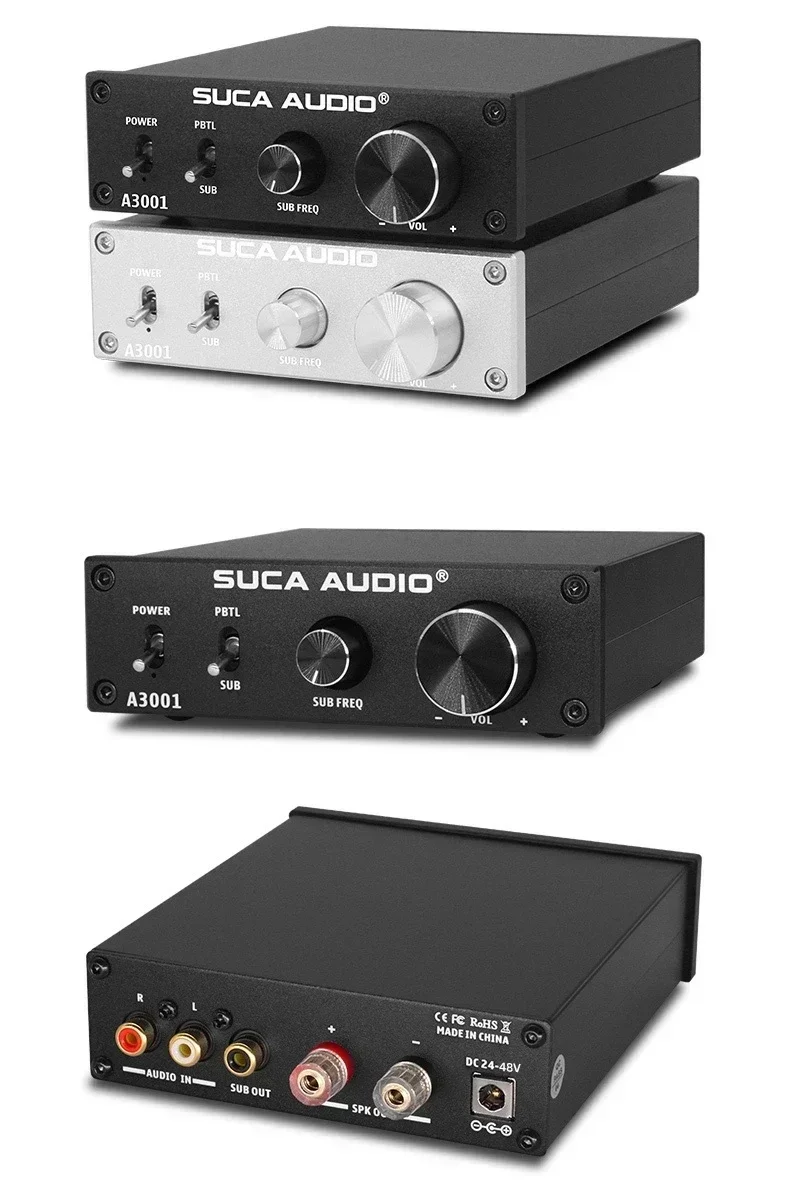 

SUCA AUDIO Mono AV Home Theater Digital Amplifier 2.1/5.1/7.1 300W High Power HiFi Fever USB Subwoofer Class D Amplifier