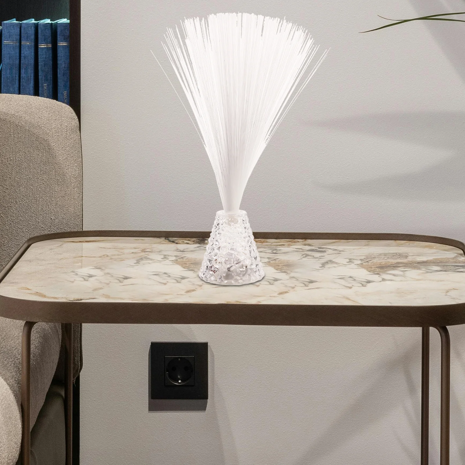 Fiber Optic Lamp LED Color Changing Calming Mood Relaxation Light Home Christmas Party Fibre Optic Fountain Light