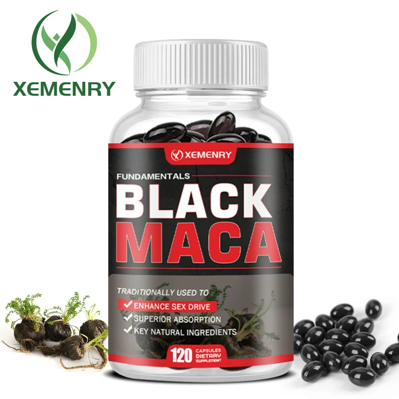 

Black Maca Capsules - Promotes Muscle Growth and Recovery, Reduce Fatigue, Balances Hormones, Improve Athletic Performance