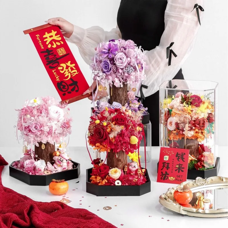 Eternal flower dream wishing tree fortune tree, high-end birthday gift
