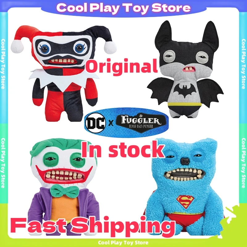 22cm Original Fuggler Plush Toys Ugly Monster Dc Batman Superman Cute Tooth Monster Fill Plush Dolls Toys Children Gifts