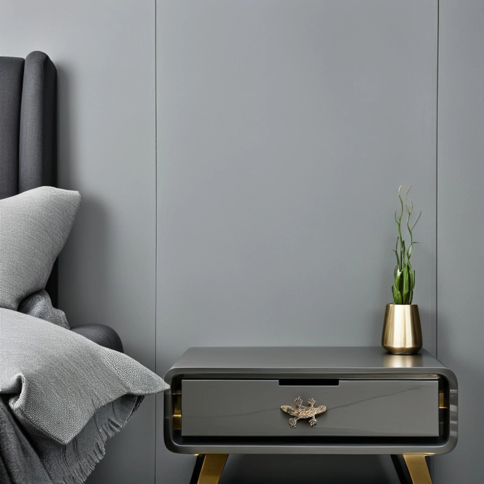 

Brushed Gold Duckbill Cabinet Handle Single Hole Vintage Animal Drawer Pull Decorative Wardrobe Knob Hardware Gold Cabinet Pull