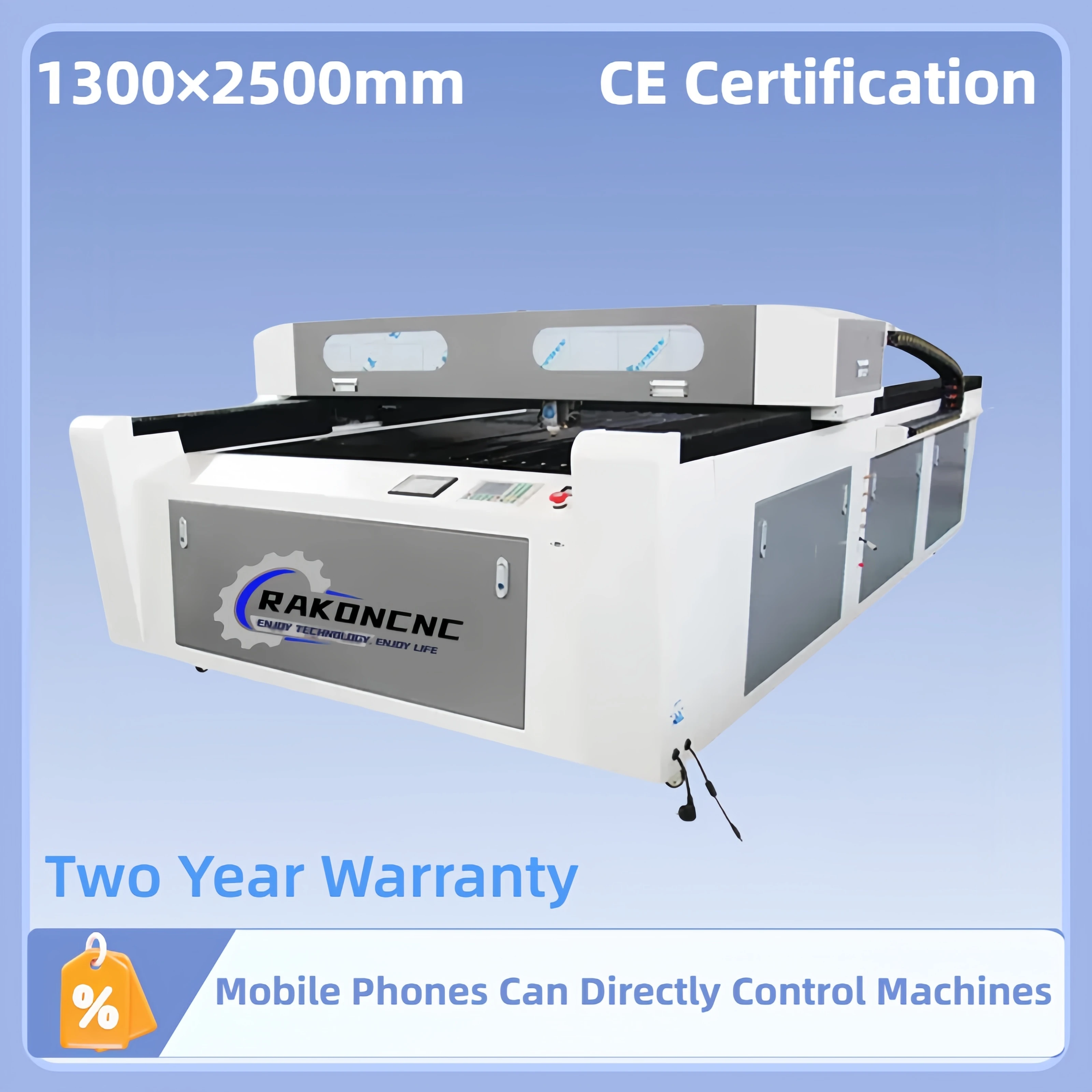

Laser Cutting Machine Co2 150W 1325 Laser Wood Cutting Machine for Sale 1300*2500 Mix Metal Laser Cut Machine