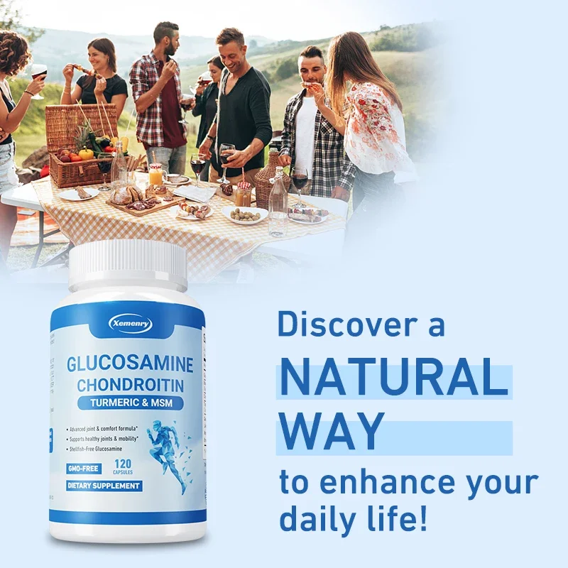 Glucosamine Chondroitin Turmeric & MSM - Supports Joint, Bone, and Cartilage Health, Maintaining Joint Mobility and ComfortSuppl - Image 6