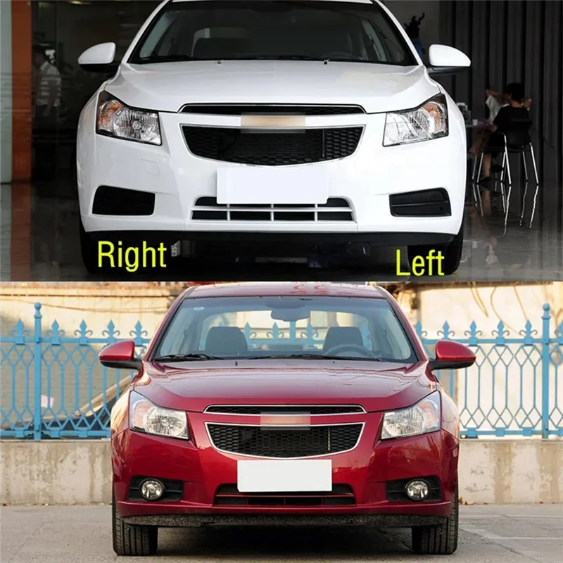 

AX83-1Pair Car Front Bumper LED Fog Lamp Assembly Driving Foglight Daytime Running Lamp Black ABS For Cruze 2009-2014
