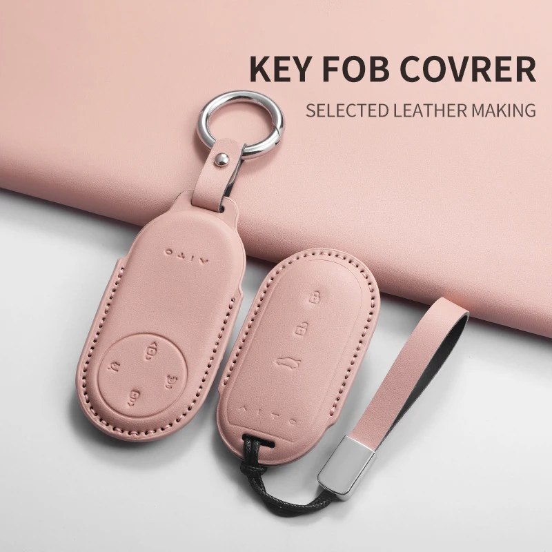 

For Huawei AITO WENJIE M5 2022 Control Protect Cover Durable Accessories PU Car Key Case Cover