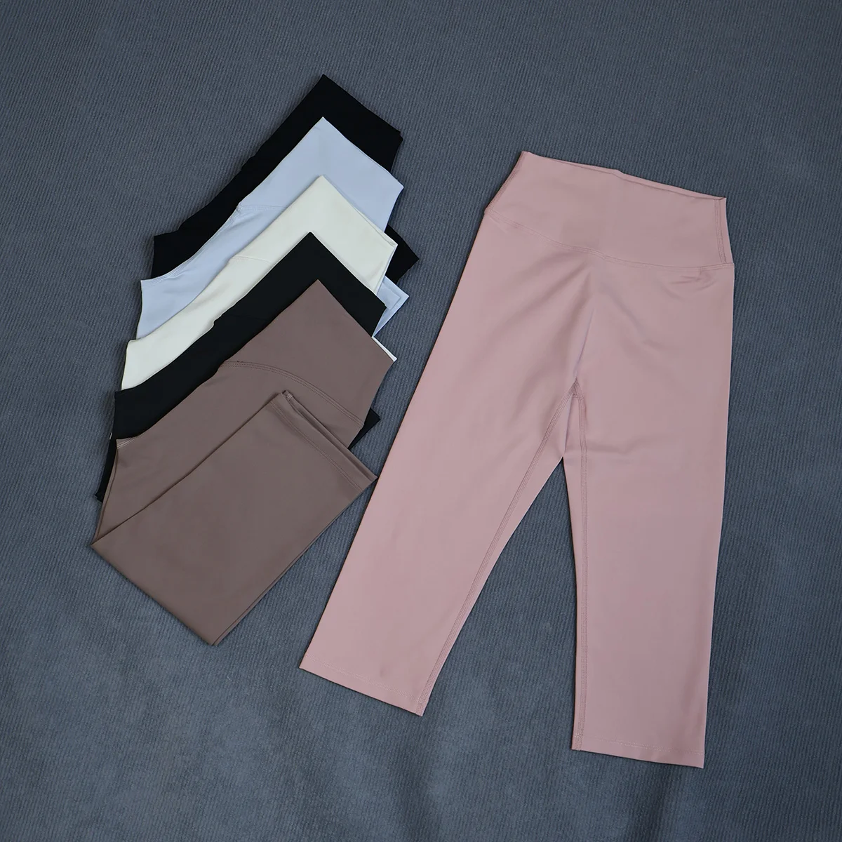 Ctenkevet 3/4-Yogahose mit hoher Taille für Damen, Sommer, Hüfthebende Capri-Leggings, Turnhose, Sportmode für Damen – Detail 29