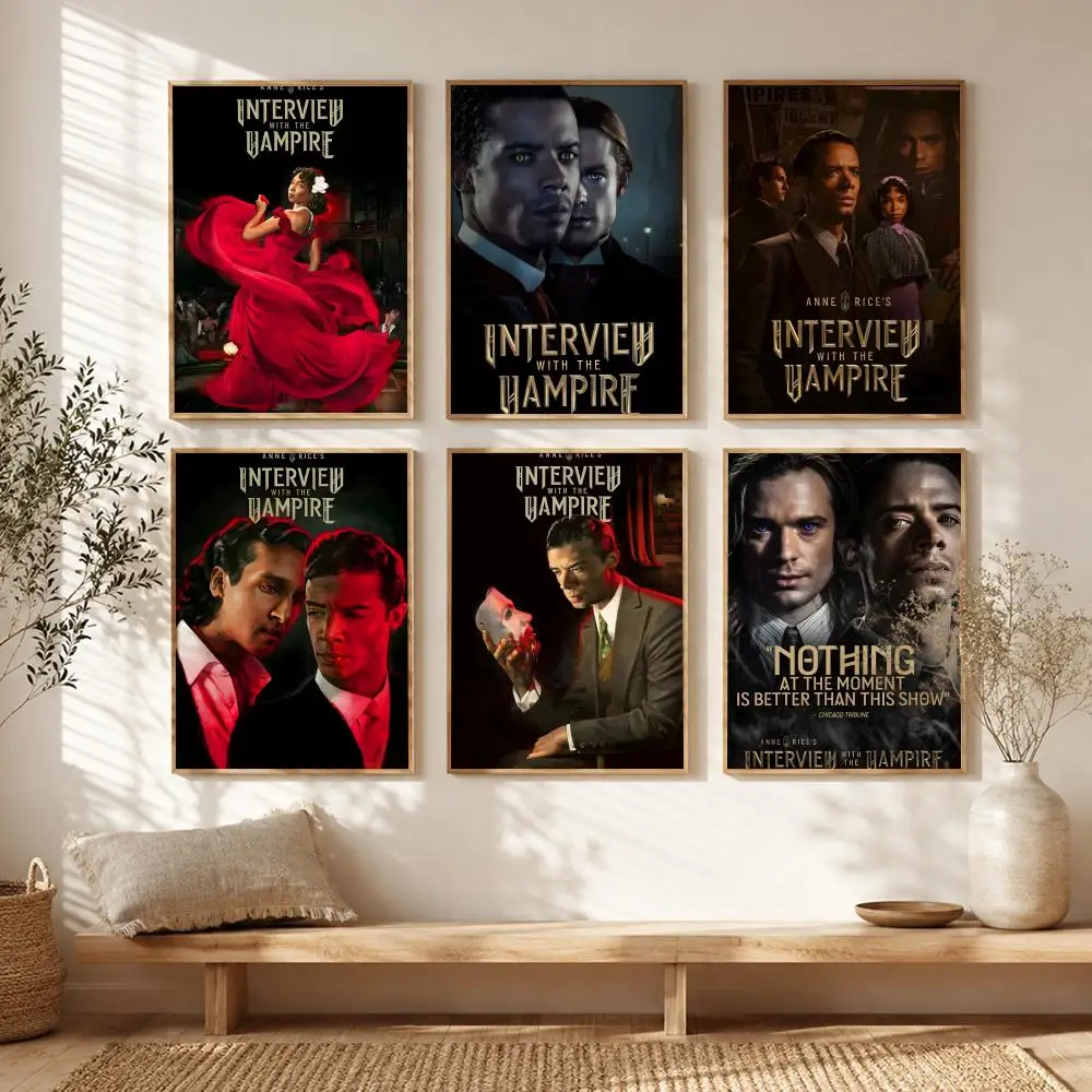 Movie I-Interview with the Vampire Poster All-match HD Waterproof Self-Adhesive Wall Art Sticker For Home Bedroom