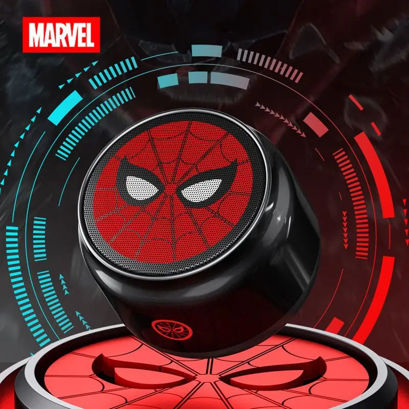 

New Marvel Co-Branded Bluetooth Speaker Spider-Man/Iron Man/Black Panther High-Quality Sound Mini Portable Speaker Gift For Boys