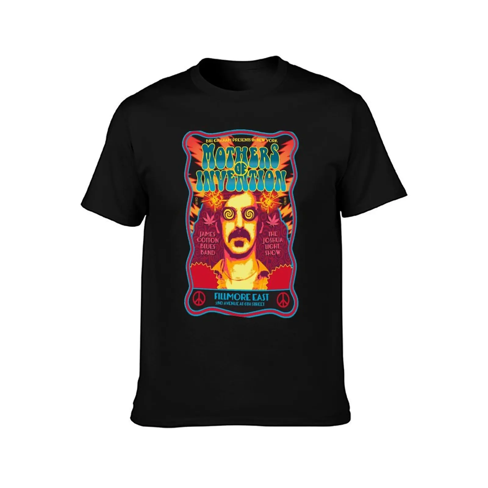 Mothers Of Invention T-Shirt, Summer Casual Cotton Tee, Oversized Streetwear Tops, Vintage Graphic Print, Loose Fit Short Sleeve