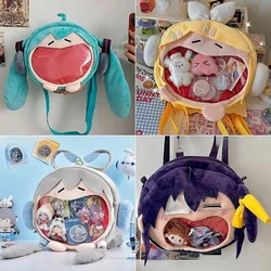 Hatsune Miku Rin Luo Tianyi Itabag Anime Peripheral Cute Cartoon Large Capacity Backpack Crossbody Bag Shoulder Bags Kawaii Gift