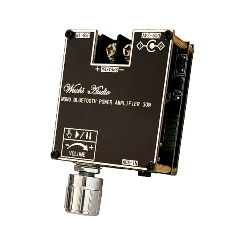 ZK-301B Mono 30W Versterkermodule Ondersteuning Audio-ingang BT5.3 + Aux + UDisk + Geluidskaart