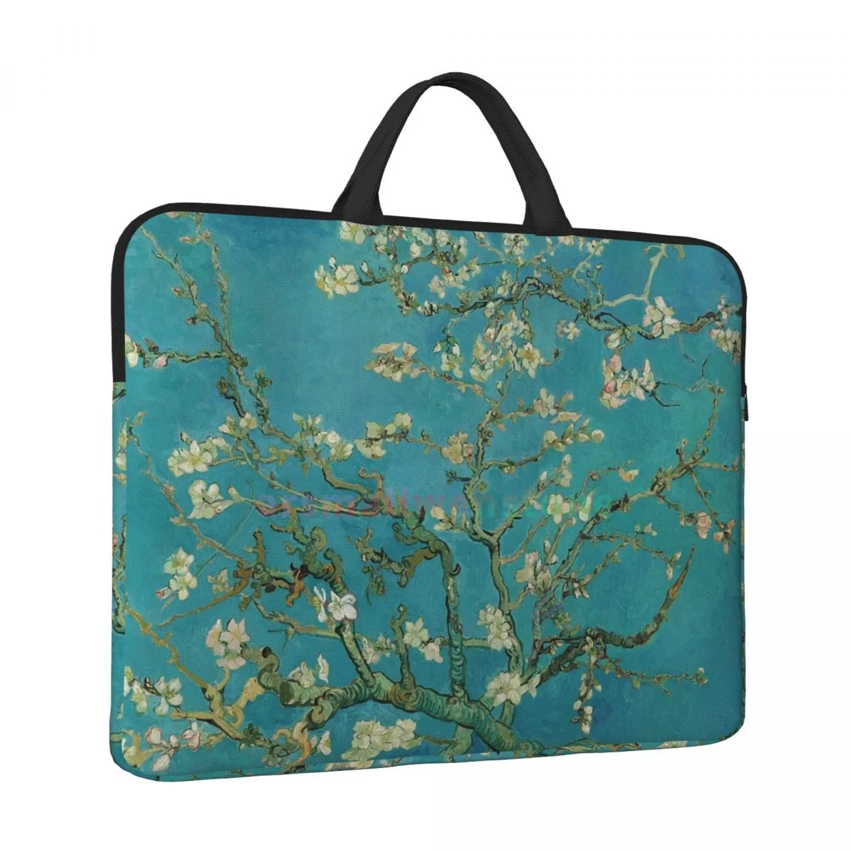 Vincent Van Gogh Almond Blossom Sling Laptop Bag Computer Bag Office Business Travel 14 Inch Water Resistant Large Laptop Case