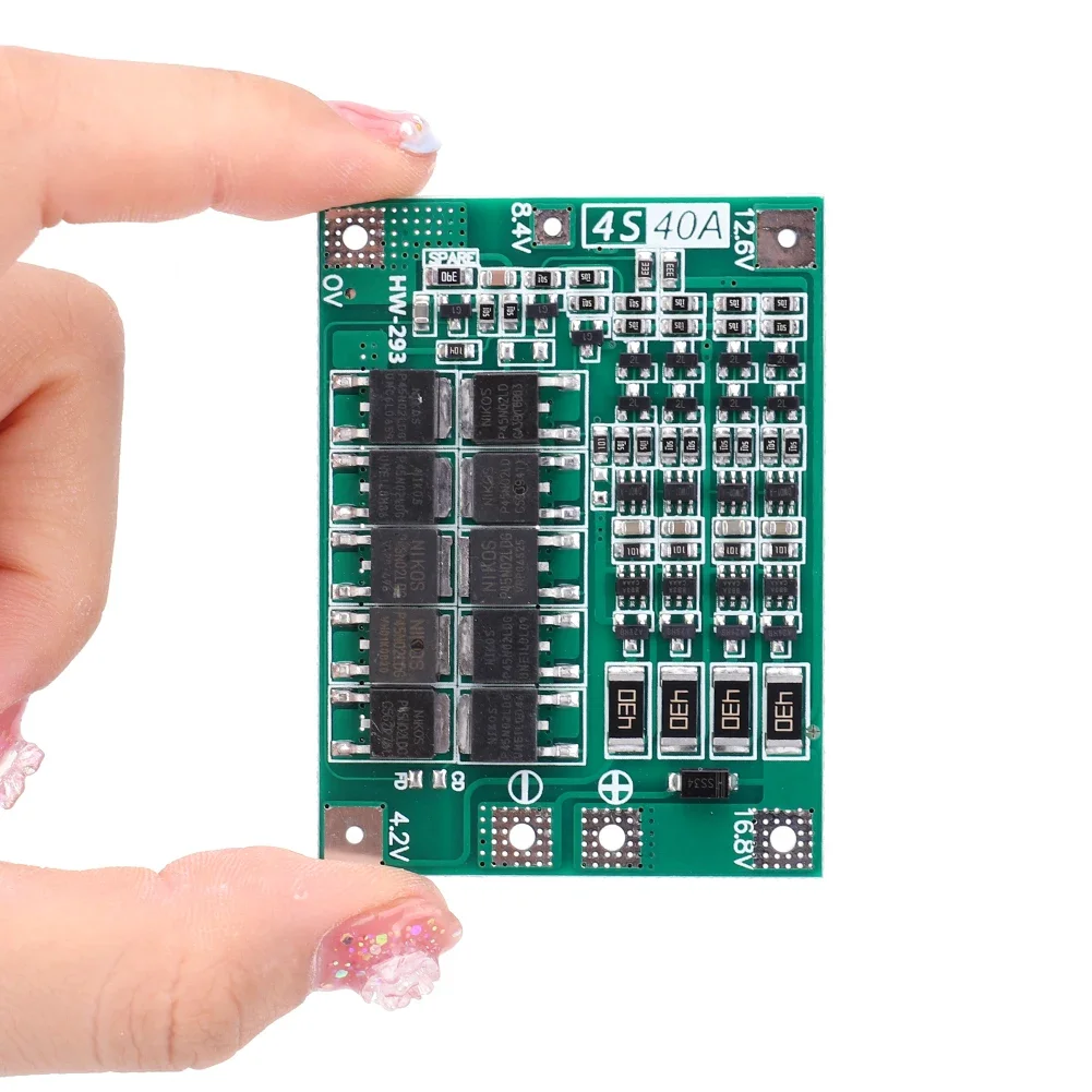 3S/4S 40A 60A Li-ion Lithium Battery Charger Protection Board 18650 BMS For Drill Motor 11.1V 12.6V/14.8V 16.8V Enhance/Balance