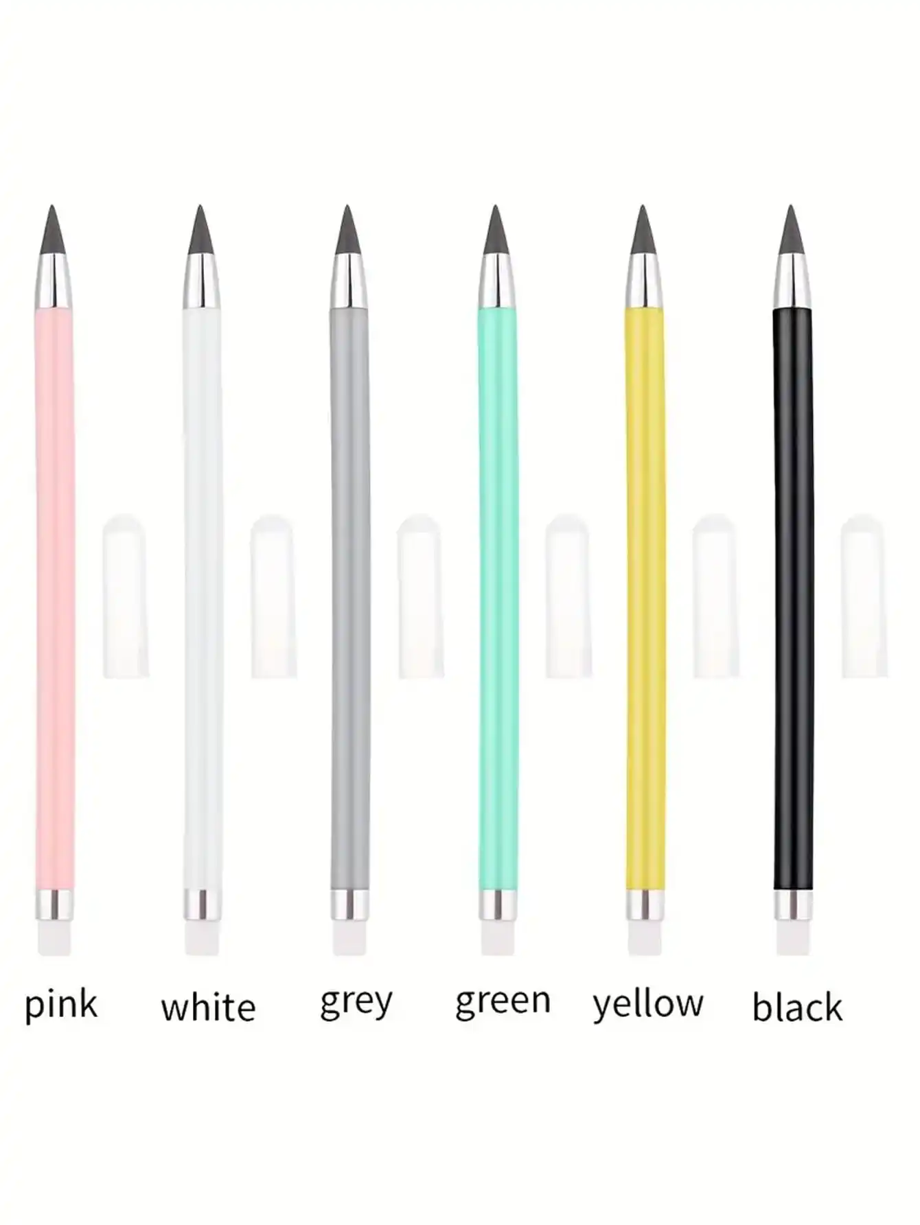 1pc Eternal Pencil Black Technology can never finish writing macaron color, no need to sharpen, not easy to break pencil